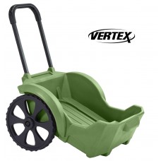 Super Duty Yard & Garden Utility Cart and Wood Hauler By VertexWith 16 inch Never Flat tires and rust resistant double wall basin - Made in USA  - Model SD980   
